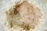 Scalenohedral Calcite Lined Keokuk Geode - Illinois #144708-2